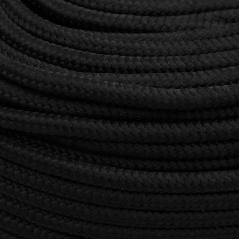 Arbeitsseil Schwarz 8 mm 500 m Polyester