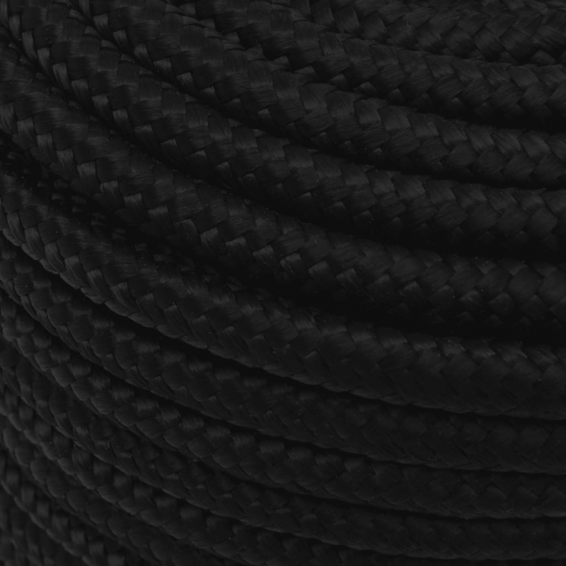 Arbeitsseil Schwarz 14 mm 100 m Polyester