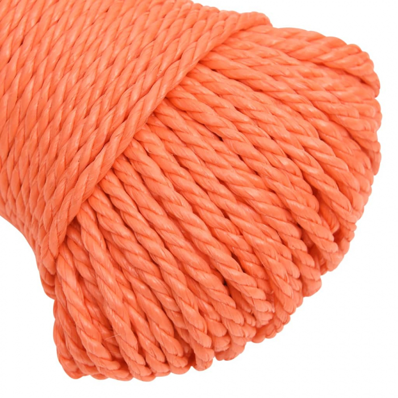 Arbeitsseil Orange 6 mm 100 m Polypropylen