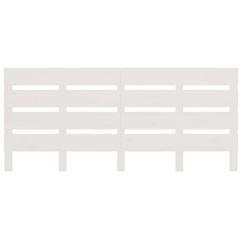 Kopfteil Weiß 120x3x80 cm Massivholz Kiefer