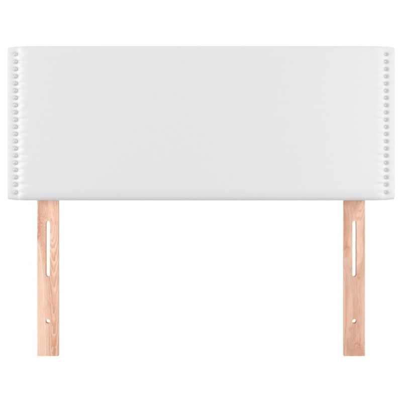 Kopfteil Weiß 100x5x78/88 cm Kunstleder