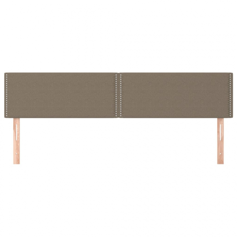 Kopfteile 2 Stk. Taupe 90x5x78/88 cm Stoff