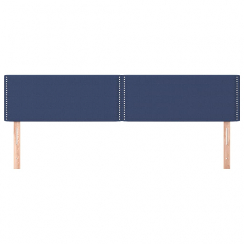 Kopfteile 2 Stk. Blau 90x5x78/88 cm Stoff