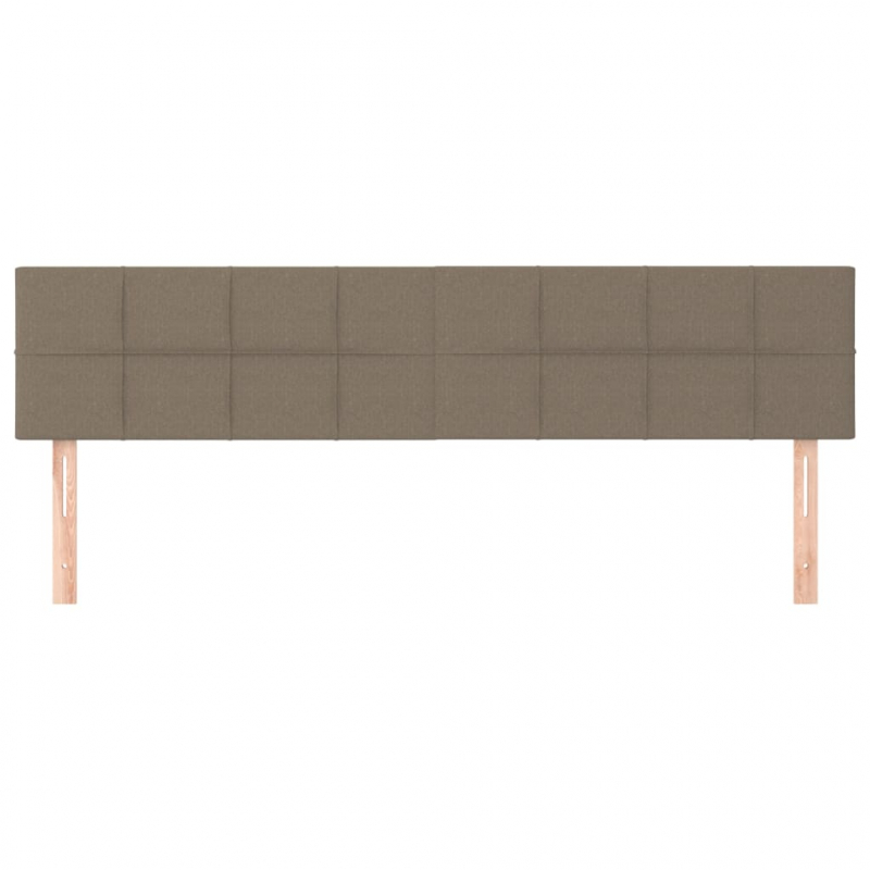 Kopfteile 2 Stk. Taupe 90x5x78/88 cm Stoff