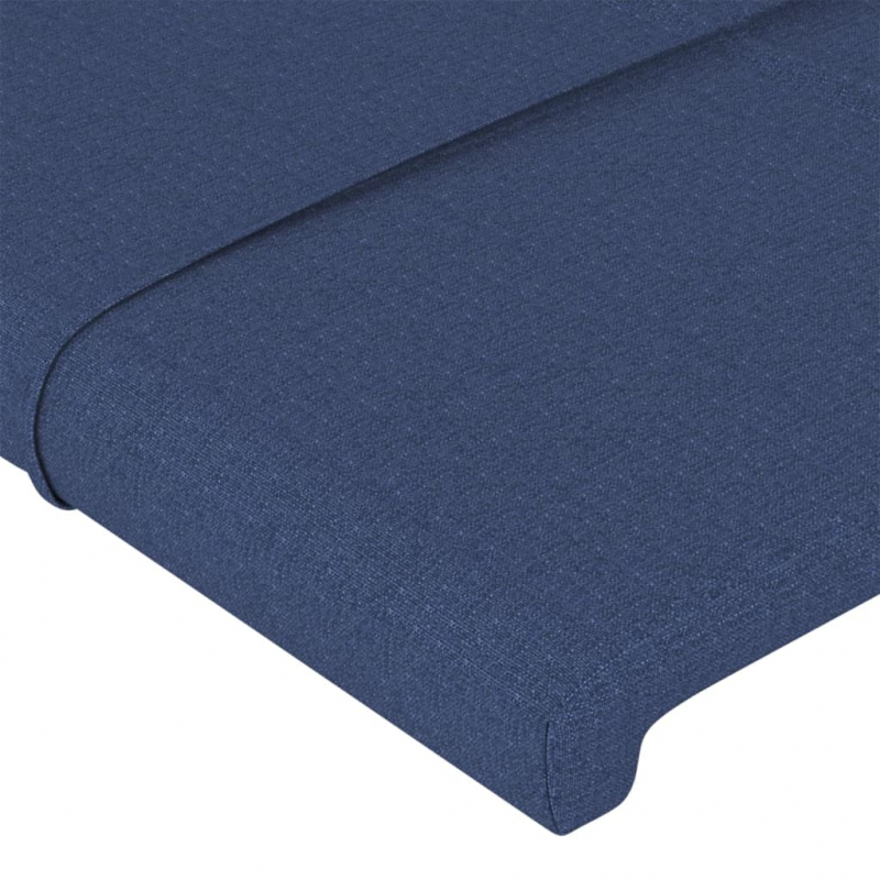 Kopfteile 2 Stk. Blau 90x5x78/88 cm Stoff