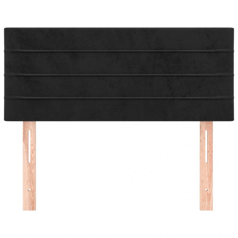 Kopfteil Schwarz 80x5x78/88 cm Samt