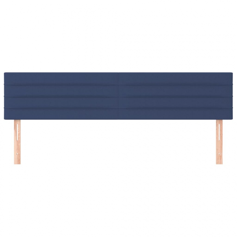 Kopfteile 2 Stk. Blau 80x5x78/88 cm Stoff