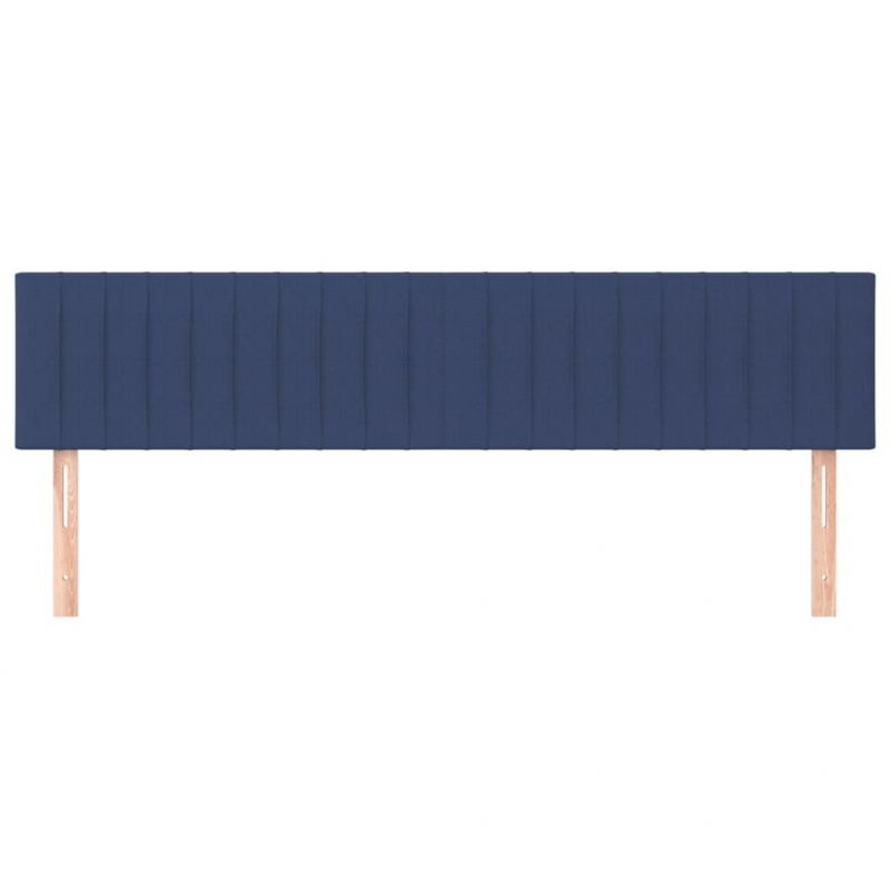 Kopfteile 2 Stk. Blau 90x5x78/88 cm Stoff