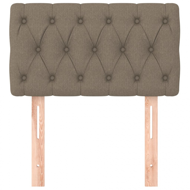 Kopfteil Taupe 80x7x78/88 cm Stoff