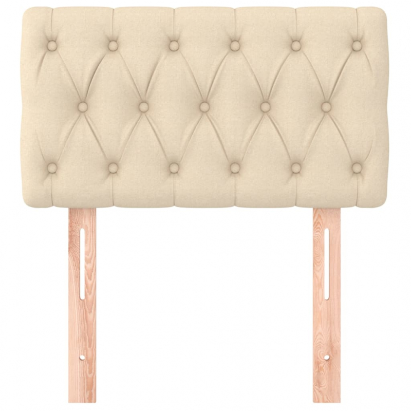 Kopfteil Creme 80x7x78/88 cm Stoff