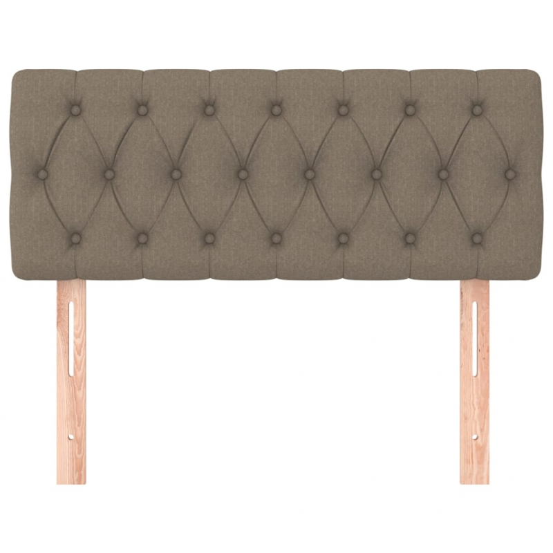 Kopfteil Taupe 90x7x78/88 cm Stoff