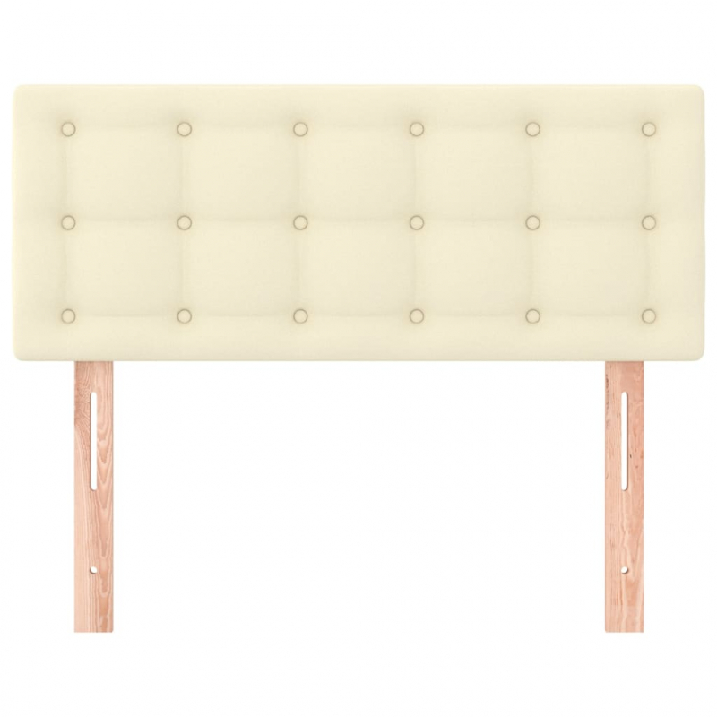 Kopfteil Creme 80x5x78/88 cm Kunstleder