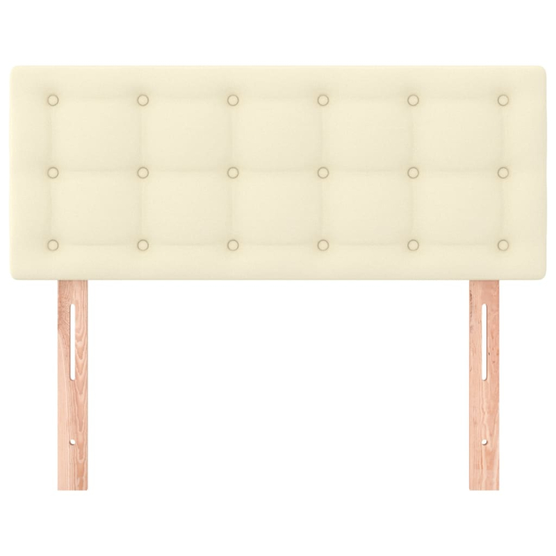 Kopfteil Creme 90x5x78/88 cm Kunstleder