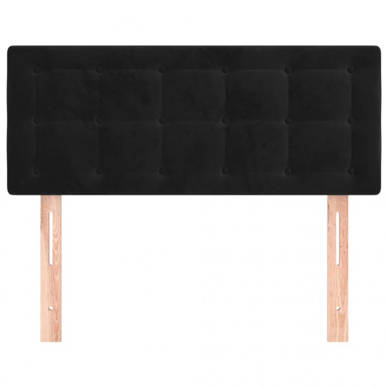 Kopfteil Schwarz 100x5x78/88 cm Samt