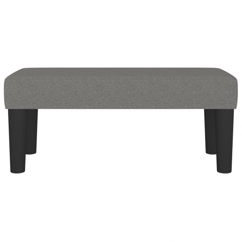 Sitzbank Dunkelgrau 70x30x30 cm Stoff
