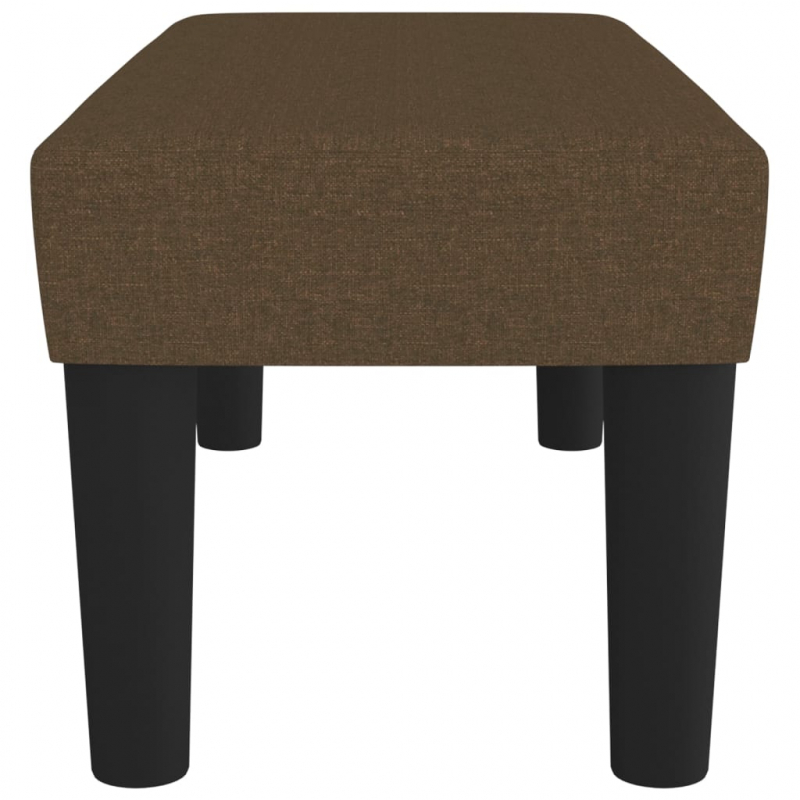 Sitzbank Dunkelbraun 70x30x30 cm Stoff