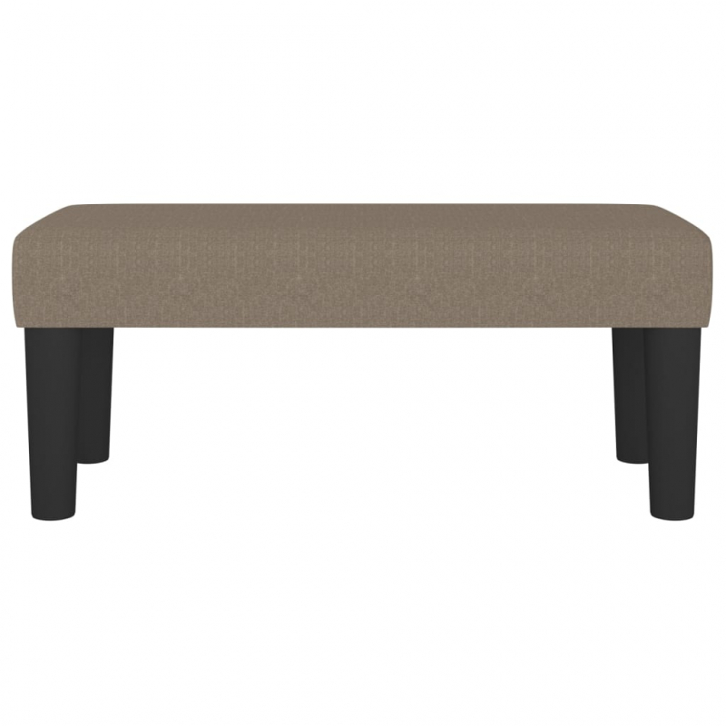 Sitzbank Taupe 70x30x30 cm Stoff