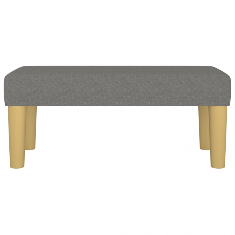 Sitzbank Dunkelgrau 70x30x30 cm Stoff