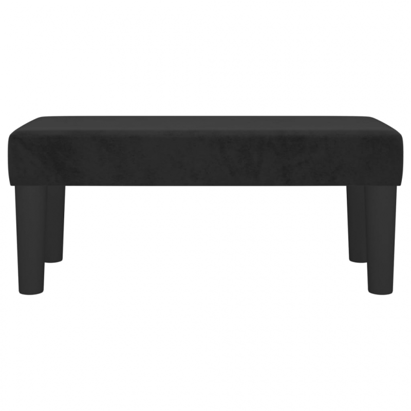 Sitzbank Schwarz 70x30x30 cm Samt