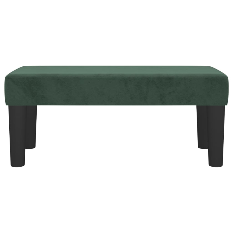 Sitzbank Dunkelgrün 70x30x30 cm Samt