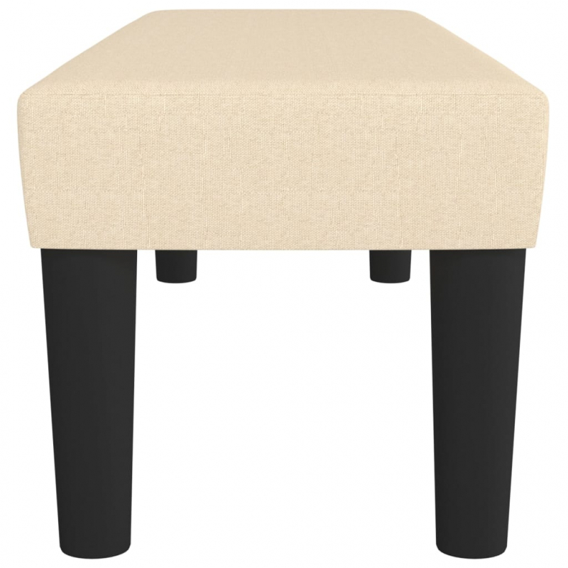 Sitzbank Creme 100x30x30 cm Stoff