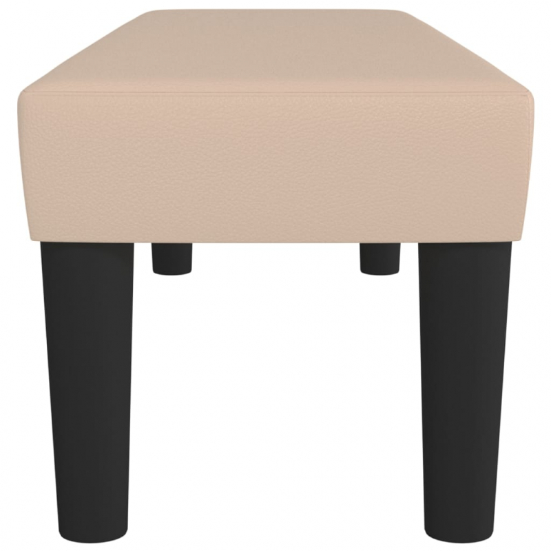 Sitzbank Cappuccino-Braun 100x30x30 cm Kunstleder