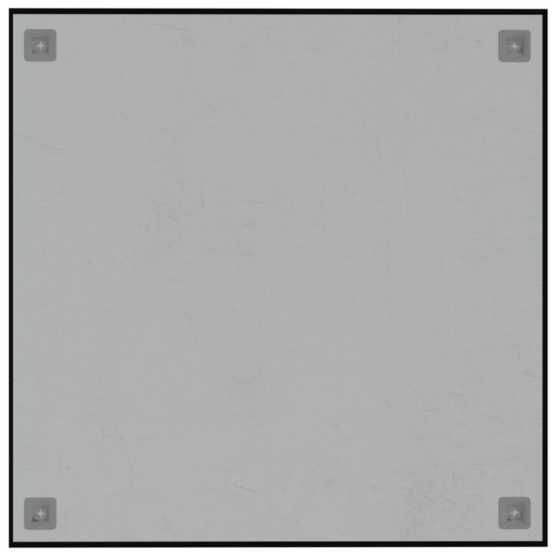Magnettafel Wandmontage Schwarz 60x60 cm  Hartglas