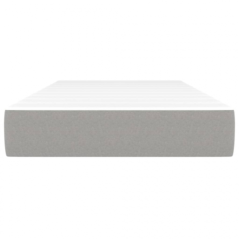 Taschenfederkernmatratze Hellgrau 80x200x20 cm Stoff