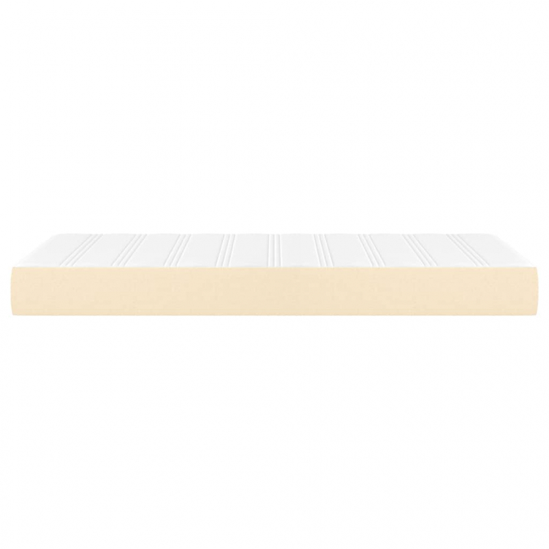 Taschenfederkernmatratze Creme 80x200x20 cm Stoff