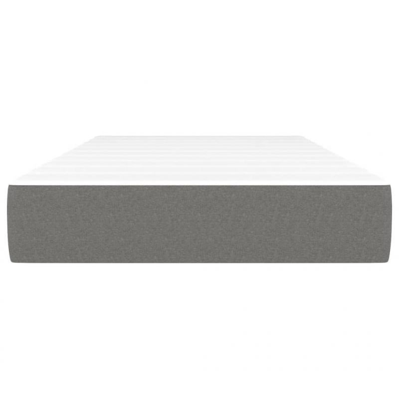 Taschenfederkernmatratze Dunkelgrau 90x190x20 cm Stoff