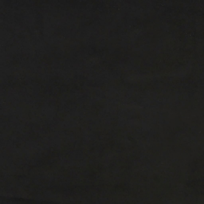 Taschenfederkernmatratze Schwarz 90x190x20 cm Samt