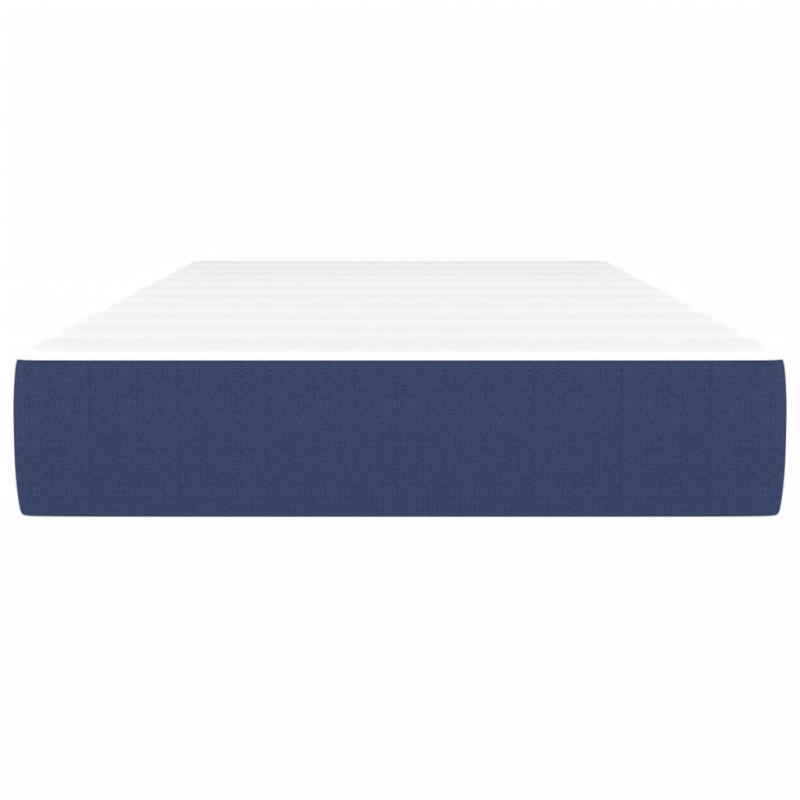 Taschenfederkernmatratze Blau 90x200x20 cm Stoff