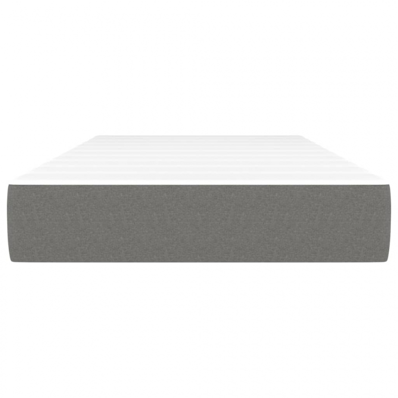Taschenfederkernmatratze Dunkelgrau 100x200x20 cm Stoff