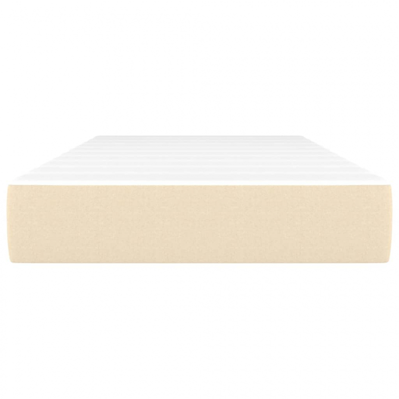 Taschenfederkernmatratze Creme 100x200x20 cm Stoff