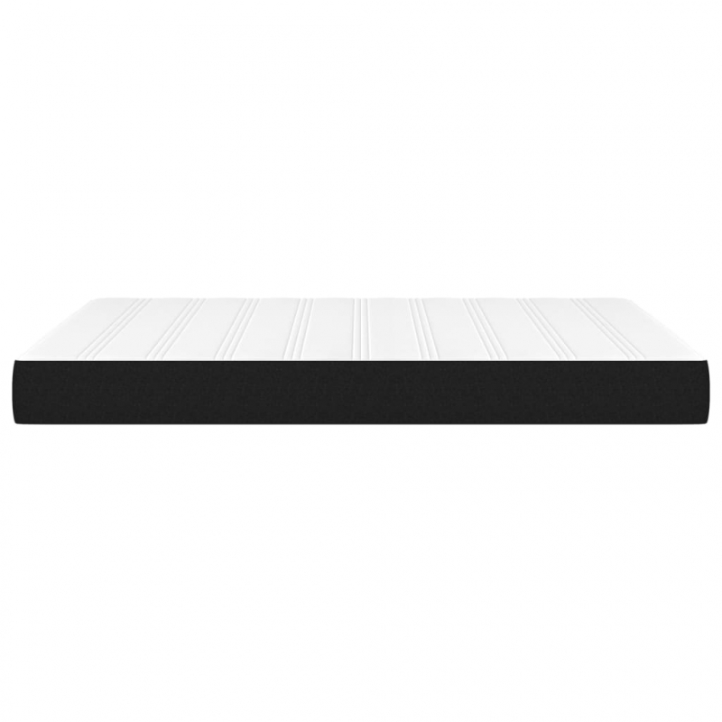 Taschenfederkernmatratze Schwarz 140x190x20 cm Stoff