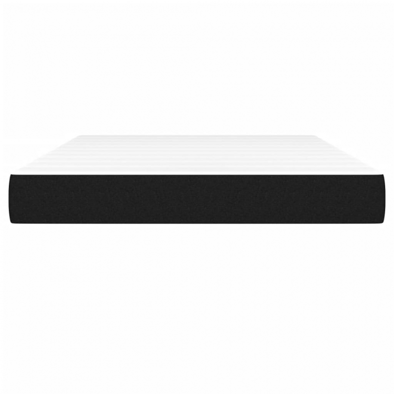 Taschenfederkernmatratze Schwarz 140x200x20 cm Stoff