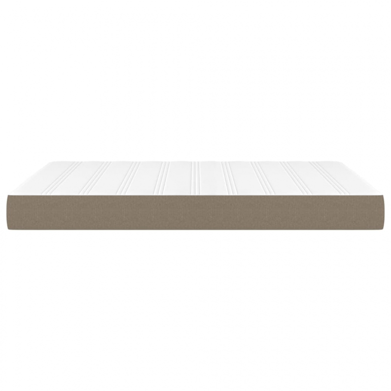 Taschenfederkernmatratze Taupe 140x200x20 cm Stoff
