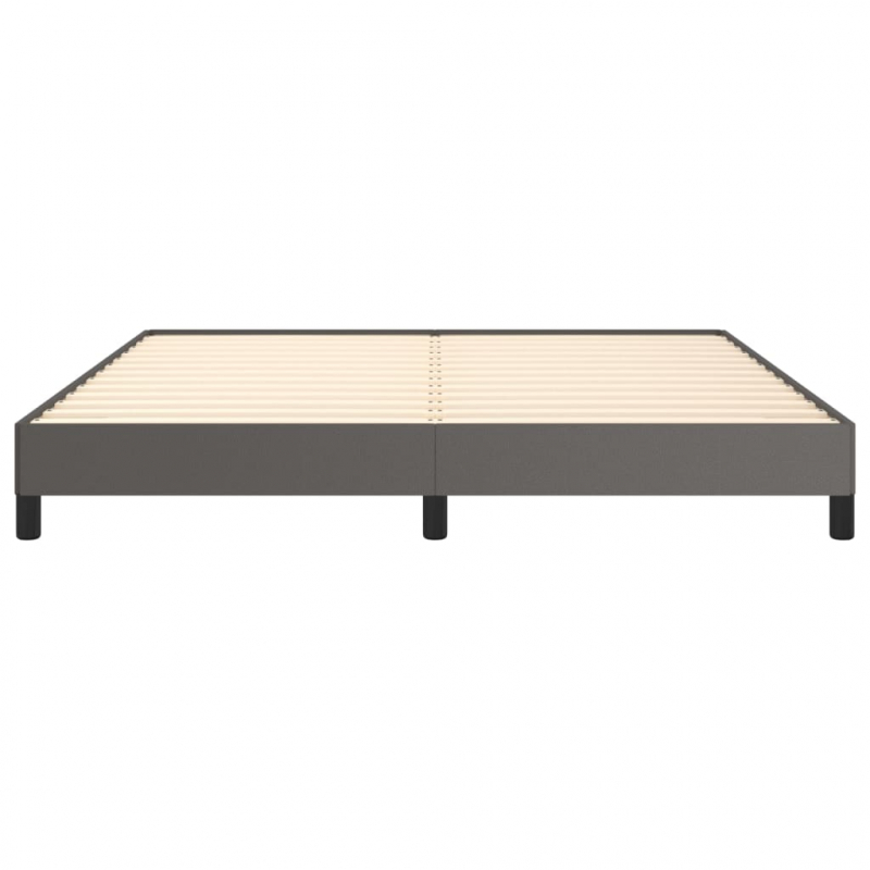 Bettgestell Grau 180x200 cm Kunstleder