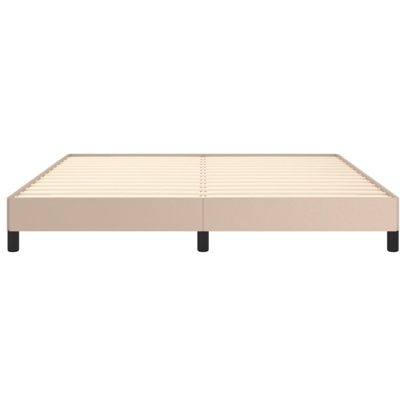 Bettgestell Cappuccino-Braun 180x200 cm Kunstleder