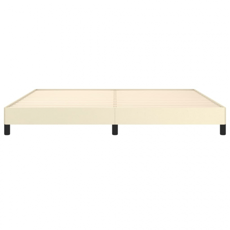 Bettgestell Creme 200x200 cm Kunstleder