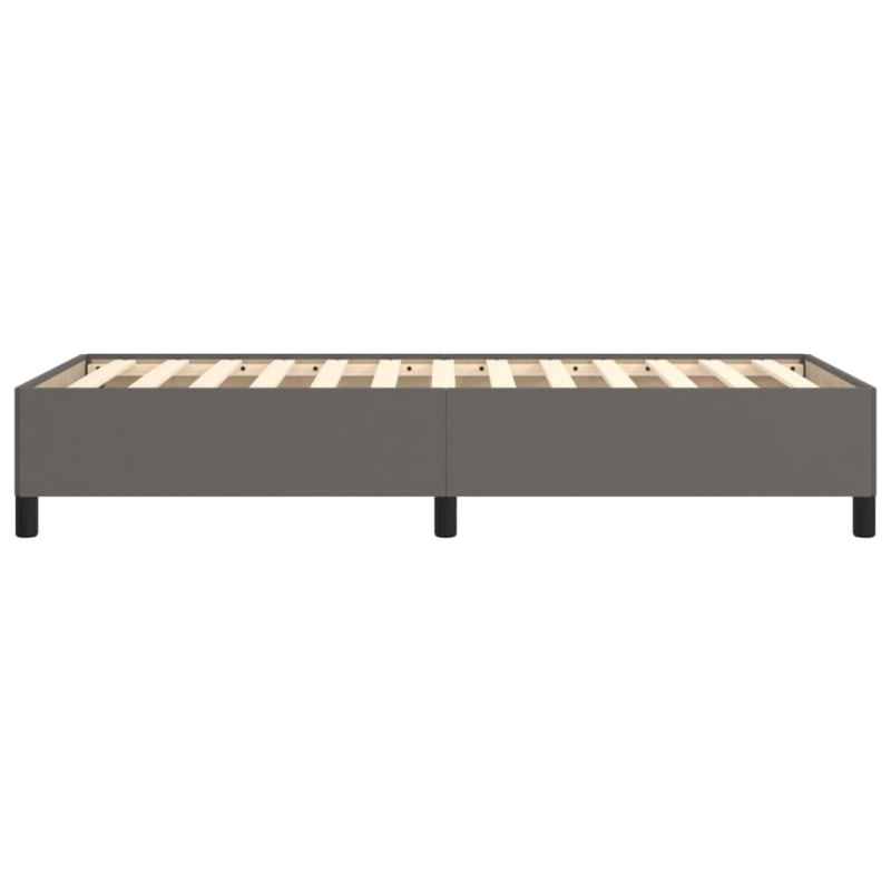 Bettgestell Grau 80x200 cm Kunstleder