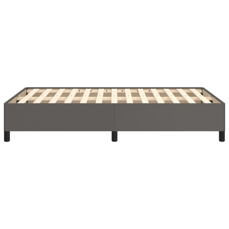 Bettgestell Grau 120x200 cm Kunstleder