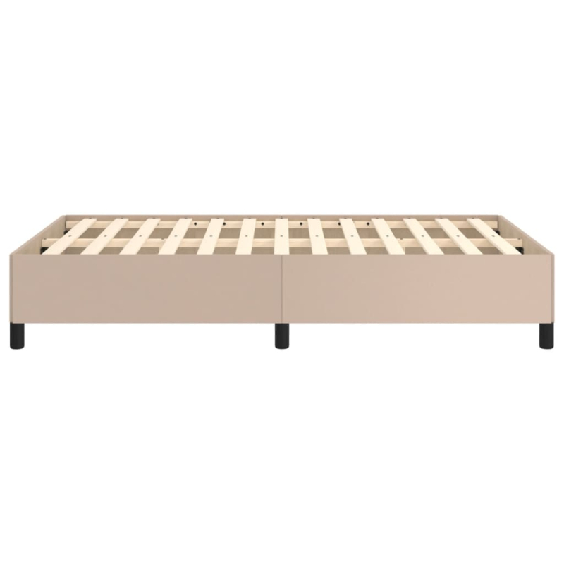 Bettgestell Cappuccino-Braun 120x200 cm Kunstleder