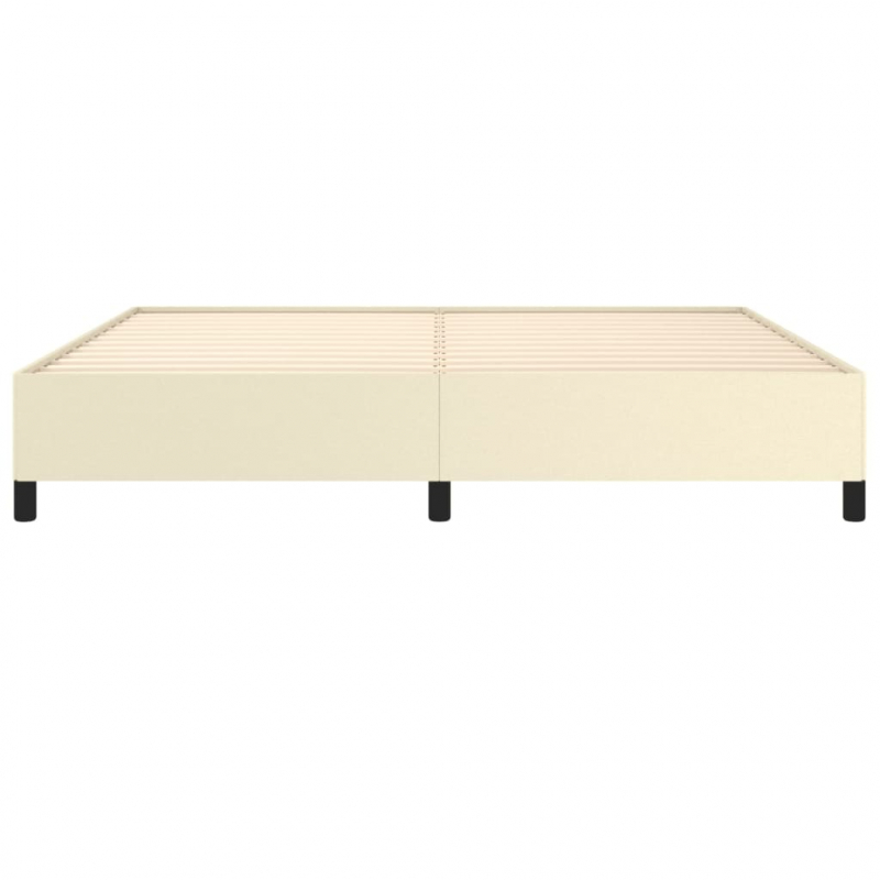 Bettgestell Creme 200x200 cm Kunstleder