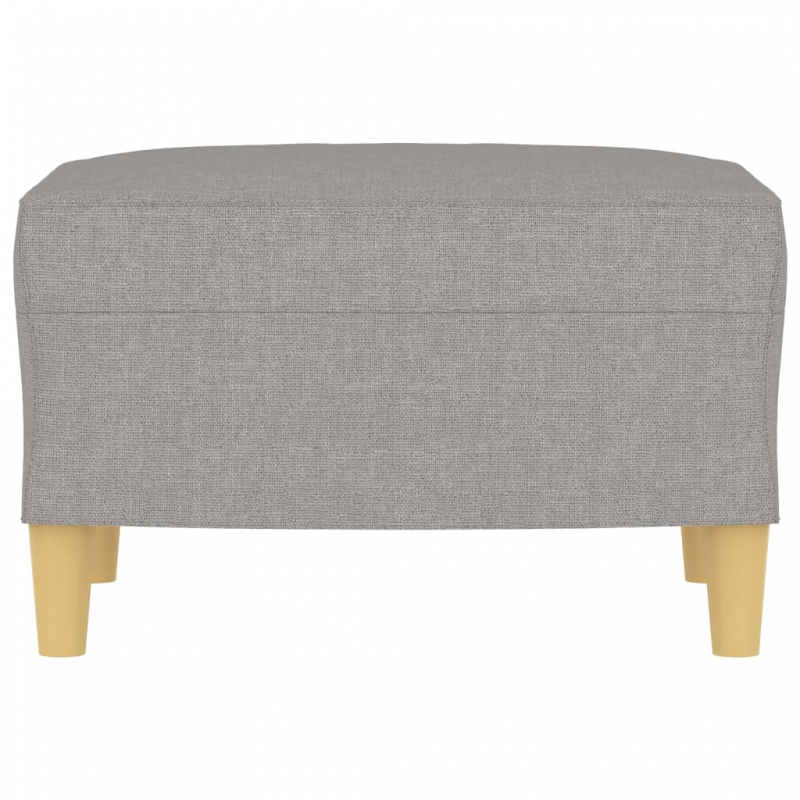 Fußhocker Hellgrau 60x50x41 cm Stoff