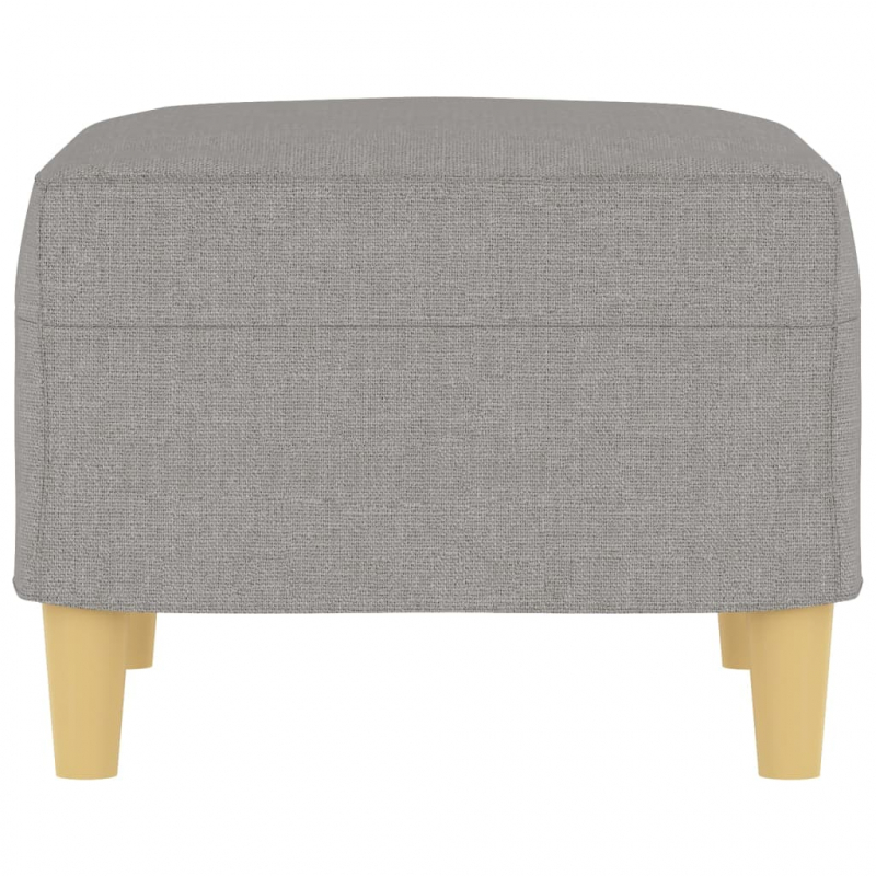 Fußhocker Hellgrau 60x50x41 cm Stoff