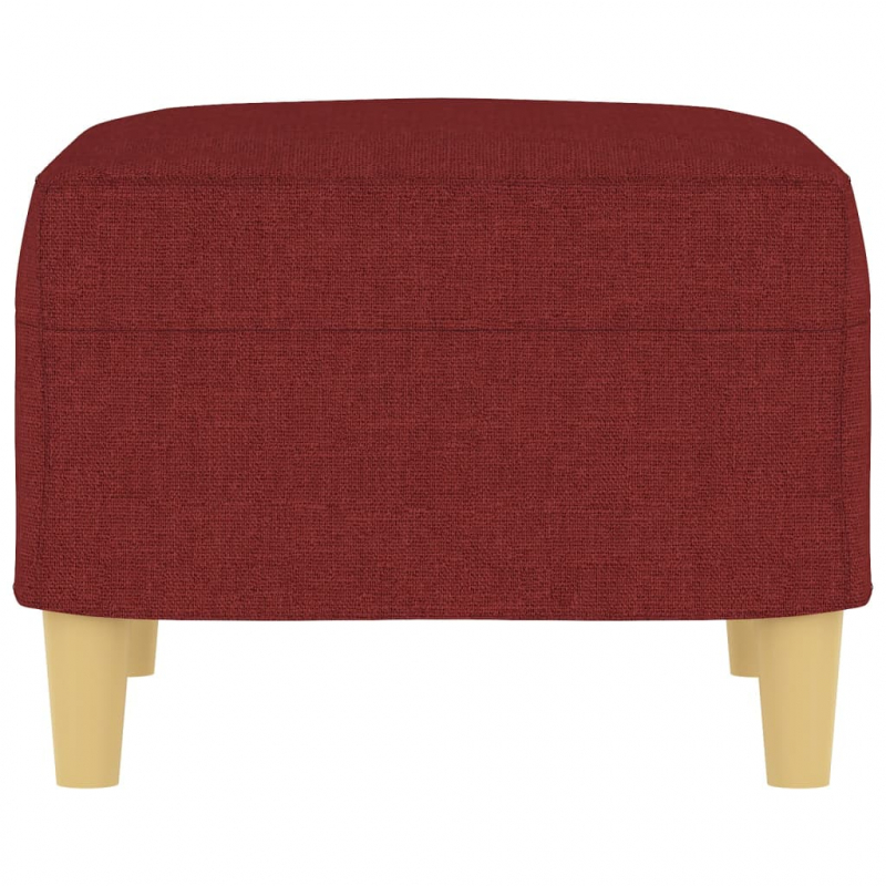 Fußhocker Weinrot 60x50x41 cm Stoff