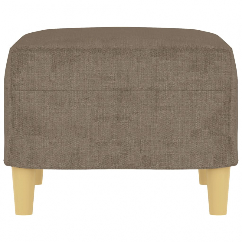 Fußhocker Taupe 60x50x41 cm Stoff