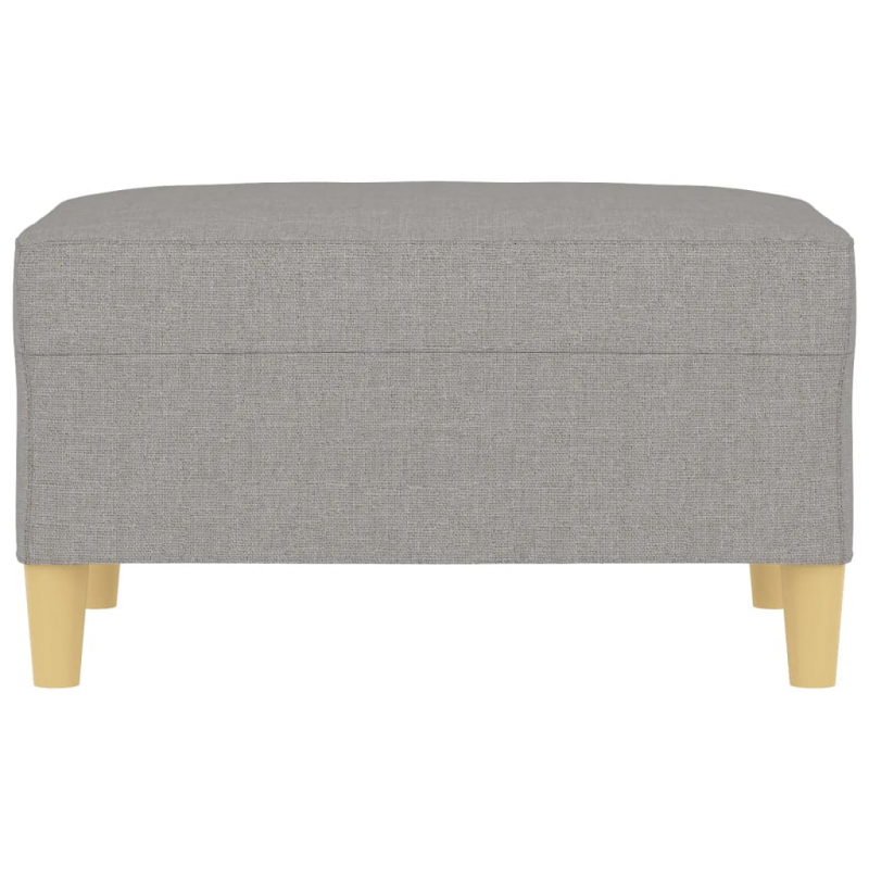 Fußhocker Hellgrau 70x55x41 cm Stoff