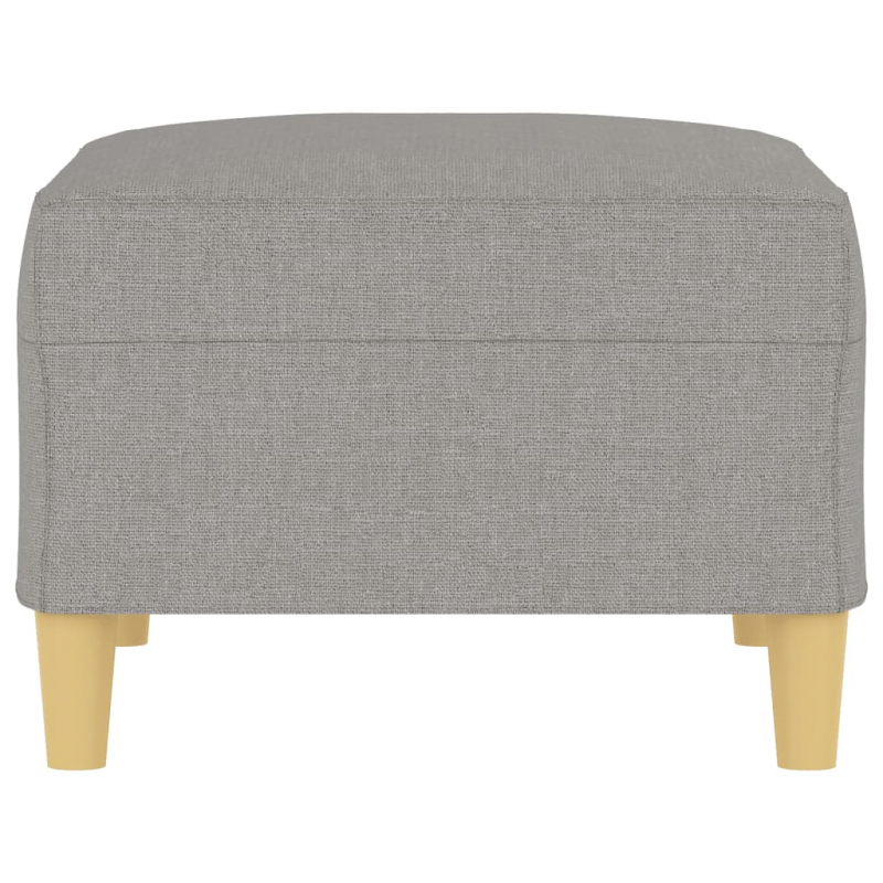 Fußhocker Hellgrau 70x55x41 cm Stoff